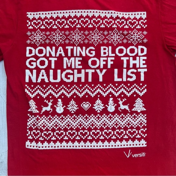 Blood Donation Christmas Tee - Picture 2 of 4